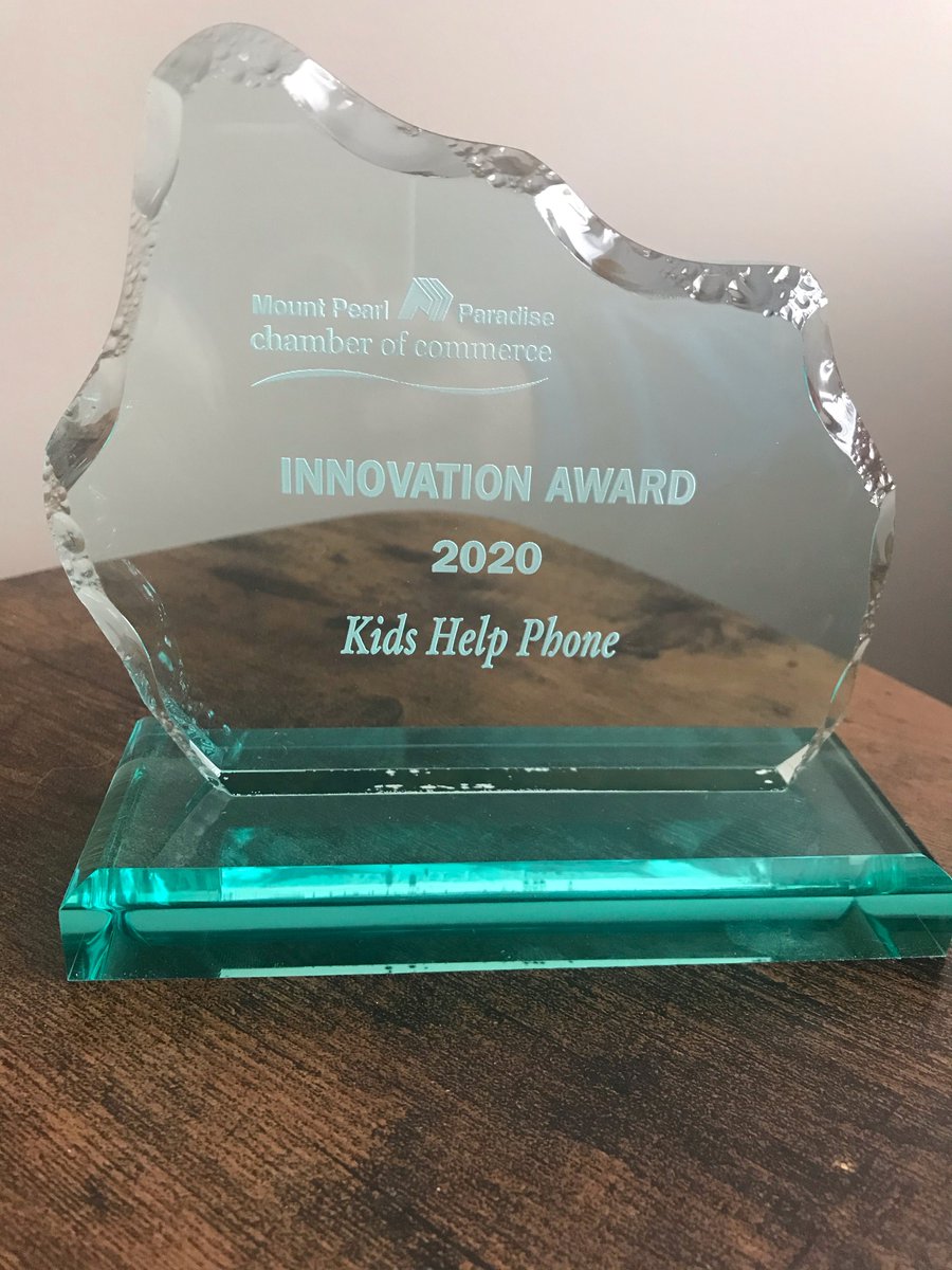 KidsHelpPhone's tweet photo. We are proud to have won the Innovation Best In Business Award from the @MPPChamber! https://t.co/srZGPaIIKa