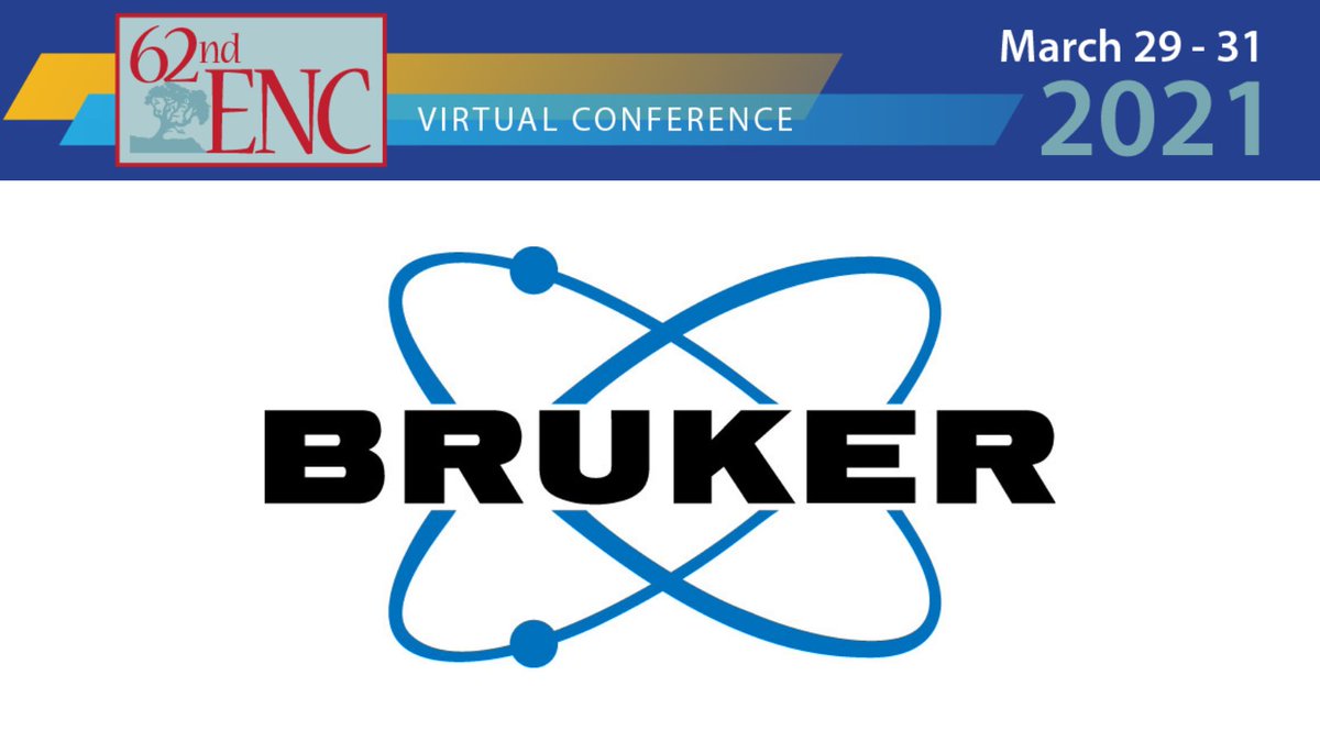 ENC_Conf's tweet photo. Get ready for @bruker webinar. Presentation topics: Maintaining Your Spectrometer, DNP News, &amp; Making SS-NMR Routine. 
Starts in just 15 min... grab your snacks and join us!
#ENC2021Virtual https://t.co/apgrkUDJnF