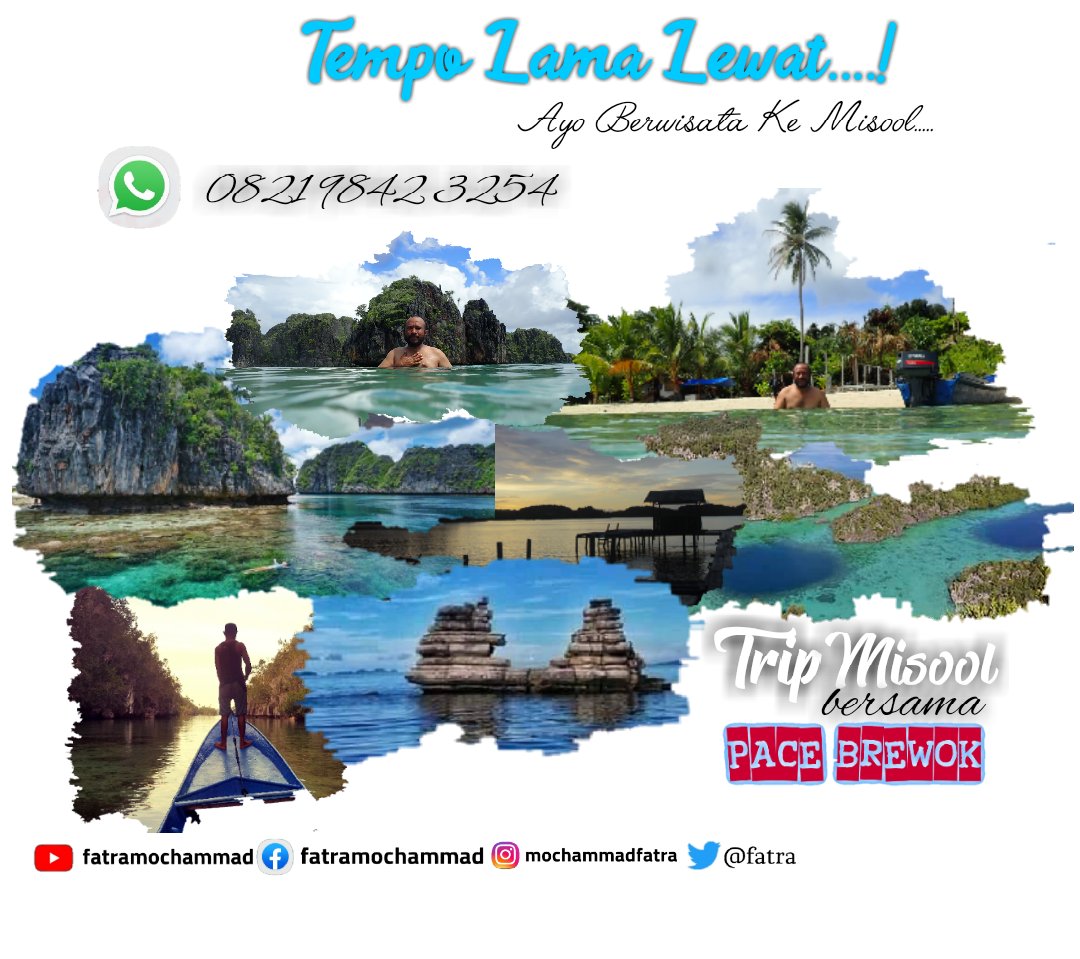 Fatra00493945's tweet photo. New Normal, Ayo yg mau Ke Raja Ampat Jgn Lupa Kontak Kami...!! https://t.co/2qO5zsi0Jq