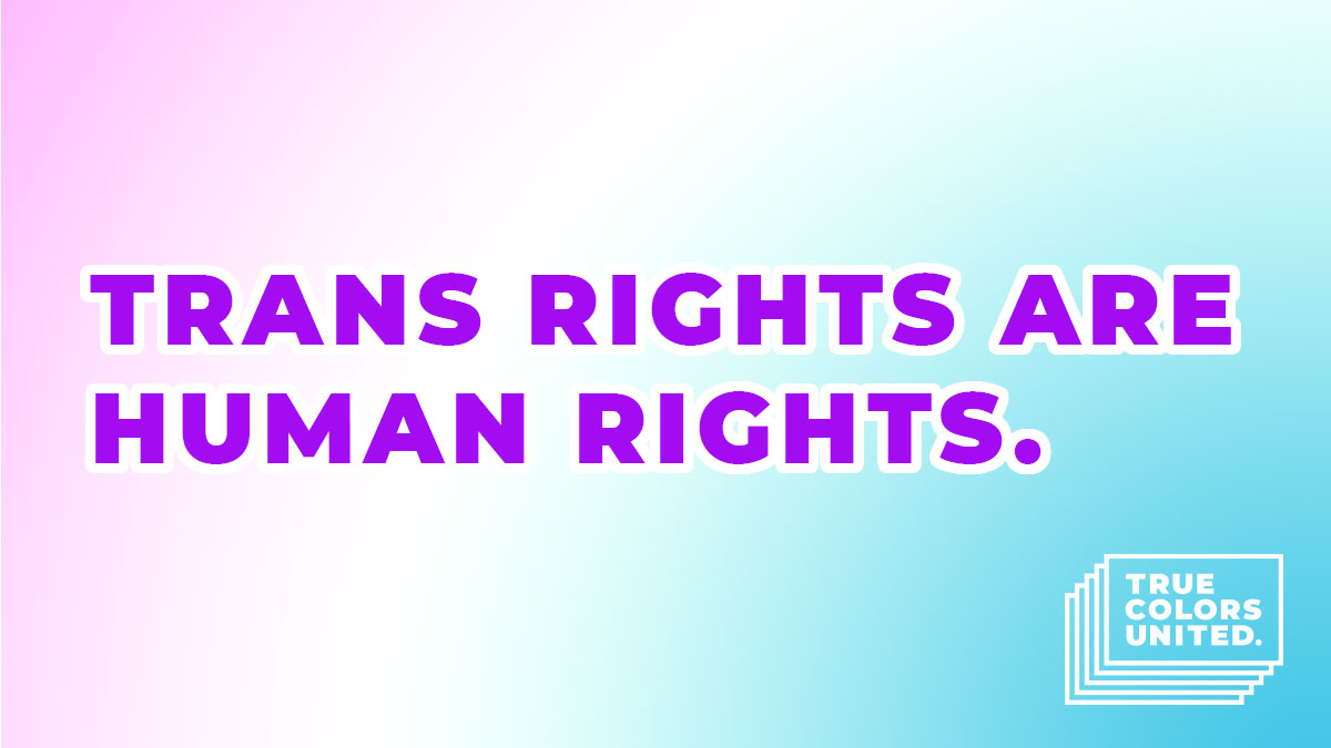 TrueColorsUnite's tweet photo. Today is #transgenderdayofvisibility.

To be trans and visible is an incredible act of courage and a powerful type of advocacy in itself.

We celebrate all trans and gender nonconforming people (out and not out) for being their authentic selves. https://t.co/ekdmhcDXQh