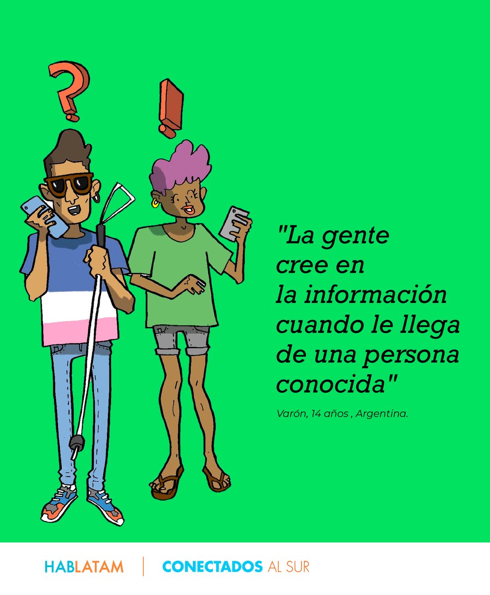 conectadosalsur's tweet photo. Nuestro primer proyecto de investigación regional #Hablatam🇦🇷🇧🇷🇨🇴🇨🇱🇺🇾sobre jóvenes y sus habilidades digitales, brechas de contenido y desinformación está llegando al final. 
Los resultados, en breve en: https://t.co/LPtA5n91Qg https://t.co/8PB1CsY7I4