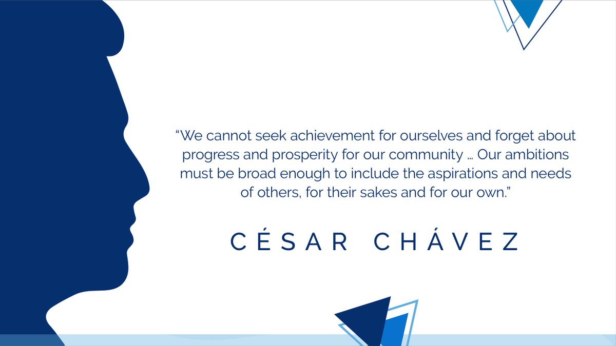 BellarmineBells's tweet photo. Today we honor the birth and the legacy of César Chávez, the civil rights and labor movement activist who worked tirelessly to advance workers' rights in the United States. #CesarChavezDay #SiSePuede #AMDG #MenForAndWithOthers https://t.co/PemNRgOaqr