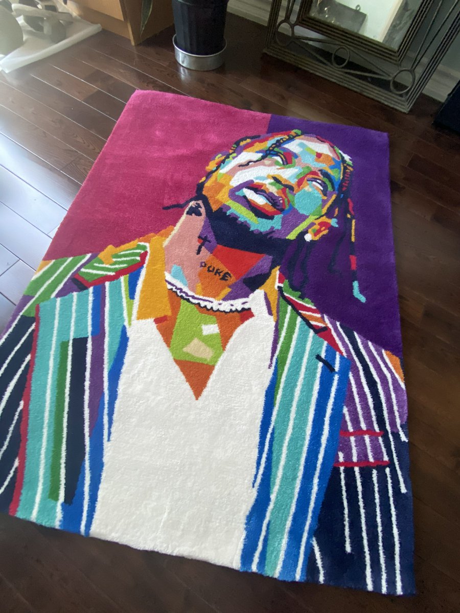 218aesthetics's tweet photo. custom travis scott rug made by us :)  @trvisXX https://t.co/sPKdFsLAoP