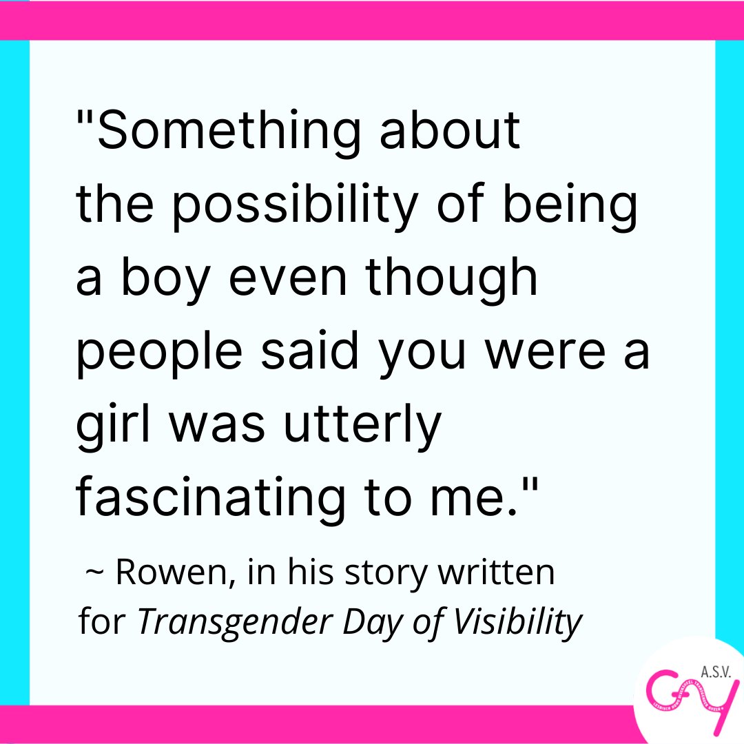 ASVGay's tweet photo. Vandaag is het #TransDayOfVisibility! Kijk op onze site https://t.co/pwXozEQkpZ voor verhalen van onze leden over wat trans zijn voor hen inhoudt. Happy Transgender Day of Visibility! https://t.co/SC5vIZnrog