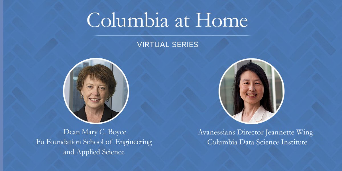 ColumbiaAlumniA's tweet photo. .@Columbia is a leader in pioneering engineering & tech innovations to propel advancements that influence our everyday lives. Tomorrow, join @CUSEAS Dean Mary Boyce & Avanessians Director Jeannette Wing as they discuss our role in driving NY's tech economy https://t.co/79nuDmYK5a https://t.co/6c8iyzrLml