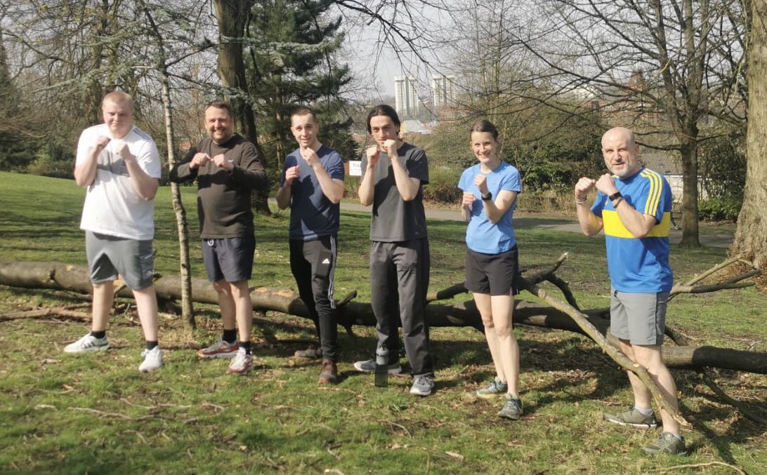 Boost_GM's tweet photo. Wonderful to be out today in Vernon Park delivering our first outdoor session of the year. Big thanks to Nige @ZestusF 🥊👍🥊👍🥊
#BoxingWellbeing
#MindBodySoul #Stockport 
#mentalhealth https://t.co/g3oYwnLenk