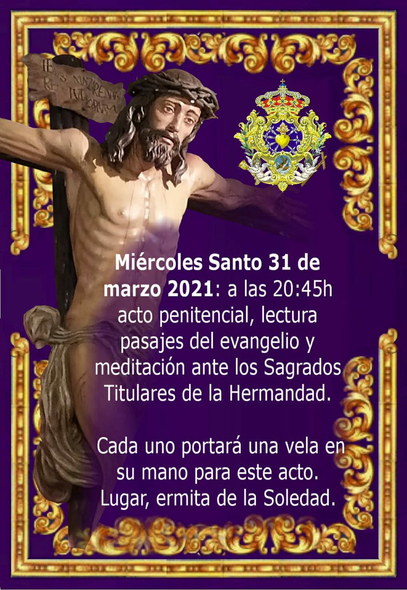 Acto Penitencial con nuestros Sagrados Titulares.