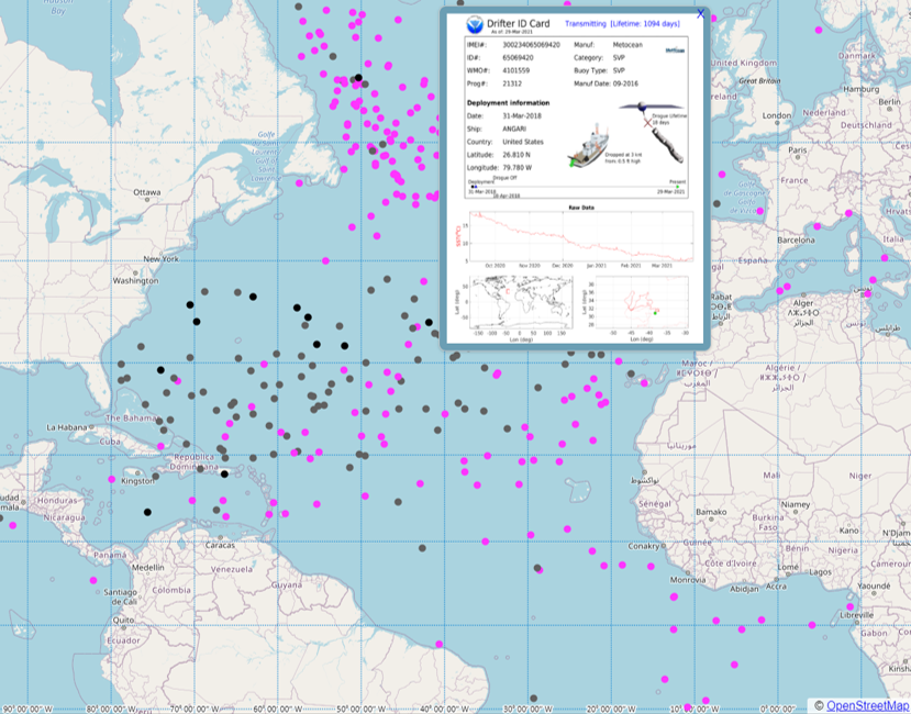 ANGARIocean's tweet photo. Remember the @MetOceanDS drifter we deployed into the #GulfStream during a #teacherPD on #rvANGARI 3 yrs ago? 

Not only is it still active, but it's traveled >18,500 miles &amp; sent 5030+ publicly accessible #SST readings to @NOAA &amp; @WMO databases supporting forecasting &amp; modeling! https://t.co/jxvlElLXpC
