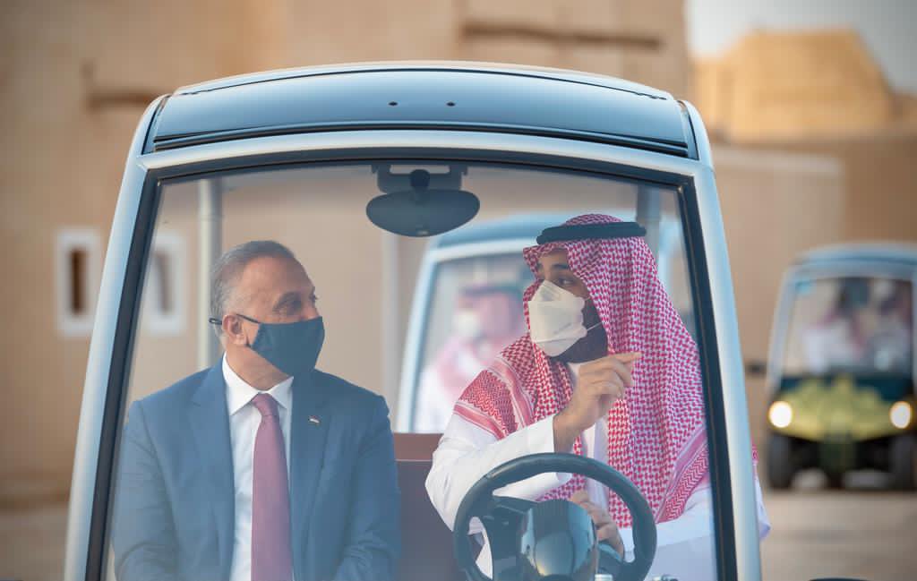 Badermasaker's tweet photo. سمو #ولي_العهد يصطحب دولة رئيس وزراء #العراق في جولة بحي #الطريف التاريخي بالدرعية. https://t.co/fFXeyrc8IJ