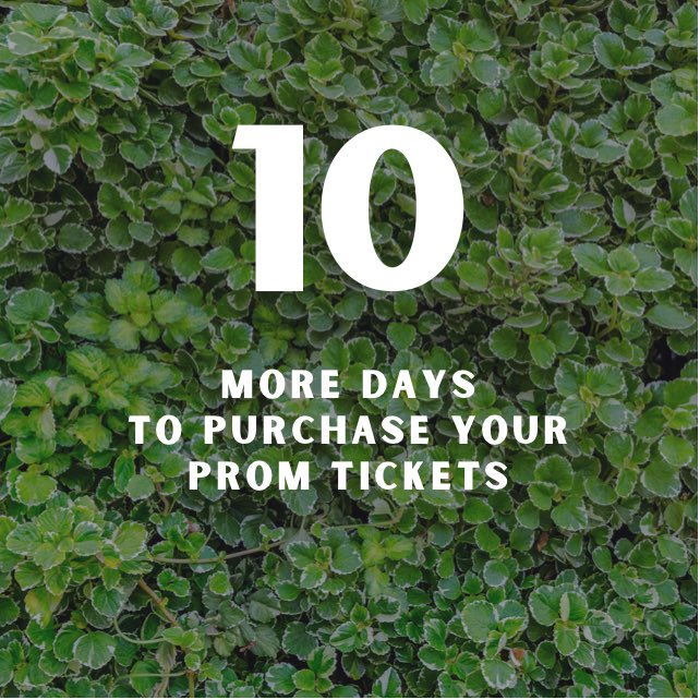 Don’t forget to pay for your Prom tickets! <a href="/Central_StuCo/">CHS StuCo</a> <a href="/KellerCentralHS/">Keller Central HS</a> #timeisrunningout