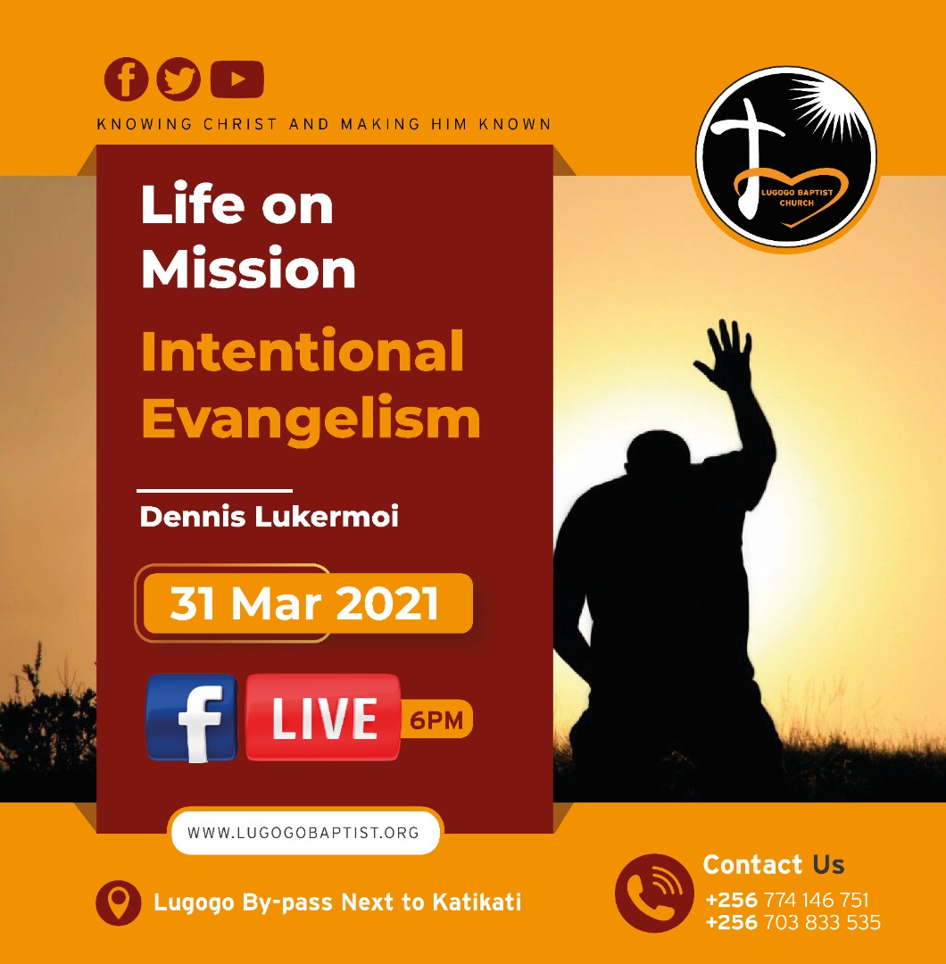 LugogoBC's tweet photo. Join us this evening on our Facebook page for a time of sweet fellowship led by @lukermoi #LifeOnMission #InviteOne https://t.co/4ge7XBeRVi