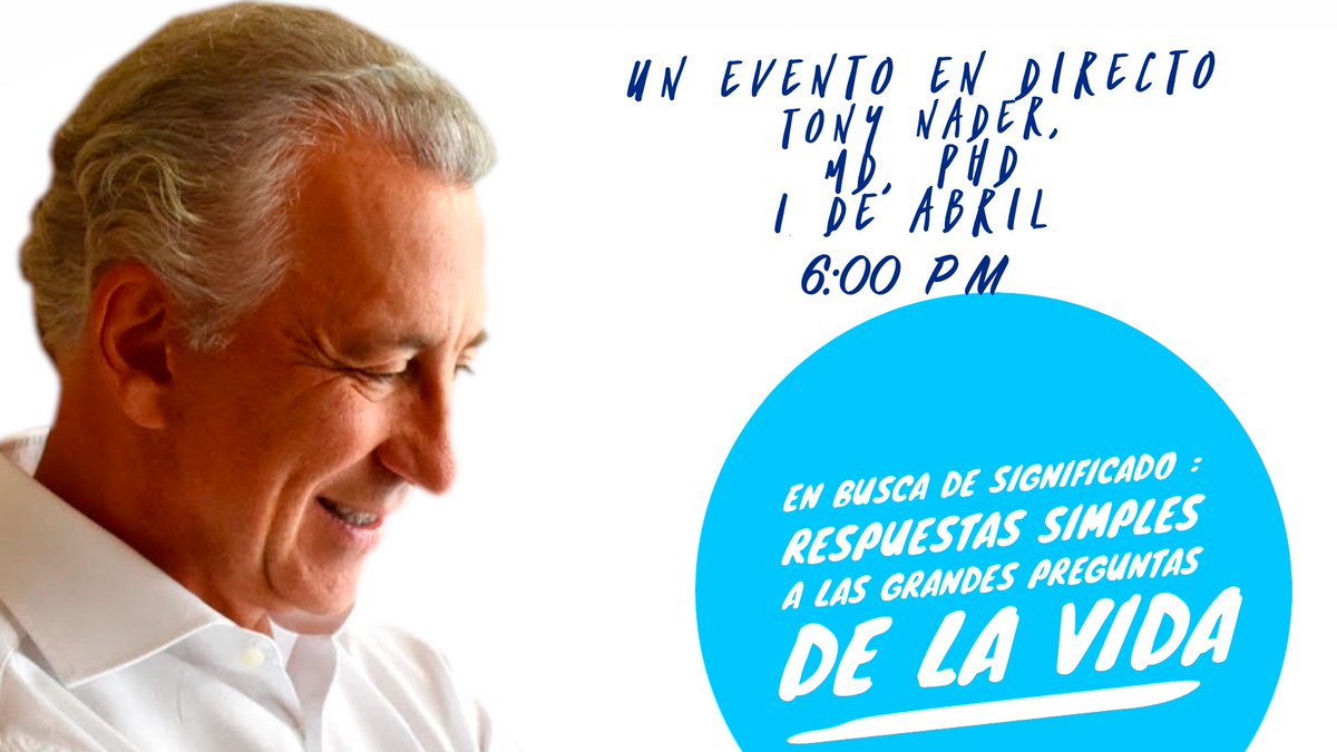 ¿Hay algún propósito oculto en la vida, una meta que alcanzar? 🤷🏽‍♀️

Les tenemos el plan de mañana, el Dr. Tony Nader nos presentará su nuevo libro 📘#UnOcéanoIlimitadoDeLaConciencia, para navegar la búsqueda del sentido de la vida.

🗓 Inscripción ⬇️: mgcwp.zoom.us/webinar/regist…