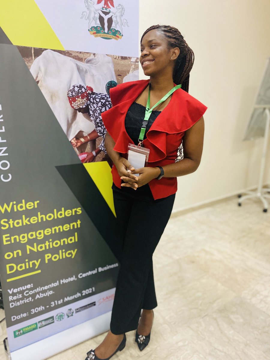 Ama_Eucharia's tweet image. Happening live is the policy review of National Dairy Policy. This 2-day conference organised by @FmardNg and supported by @sahelconsulting brought together stakeholders in the Nigerian Dairy Sector. #policyexperts #stakeholders #sahelconsulting #policyenthusiast #