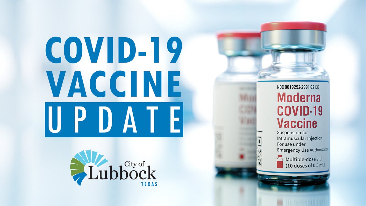 COVID-19 vaccine appointments are now open to all Texas residents 18+

This week's Civic Center schedule:
• Wed 3/31, 10am-4pm (walk-ins 11am-3pm)
• Thurs 4/1, 2-8pm (walk-ins 3-7pm)

Register online: bddy.me/3fqJJCF
Register by phone: 806.775.2933