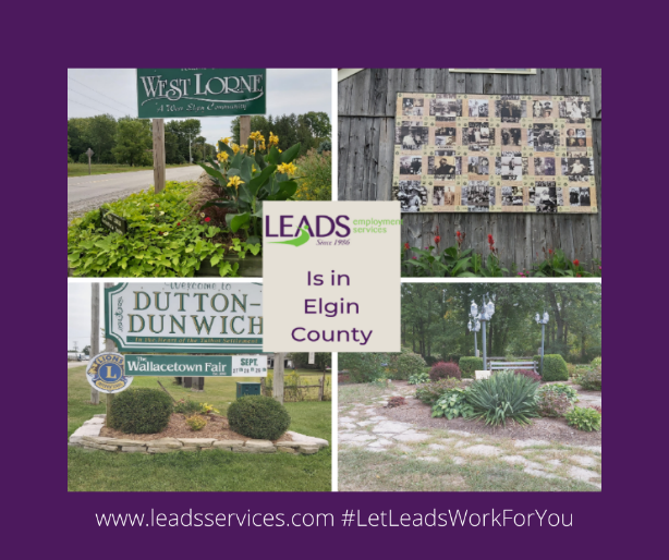 LEADSEmployment's tweet photo. We’re also in Elgin County and serving West Lorne, Dutton, Aylmer, Port Burwell, and everywhere in-between. Our home office for Elgin County is St. Thomas. #LetLeadsWorkForYou #BeEmployed #ldnont https://t.co/6gDRyShb56