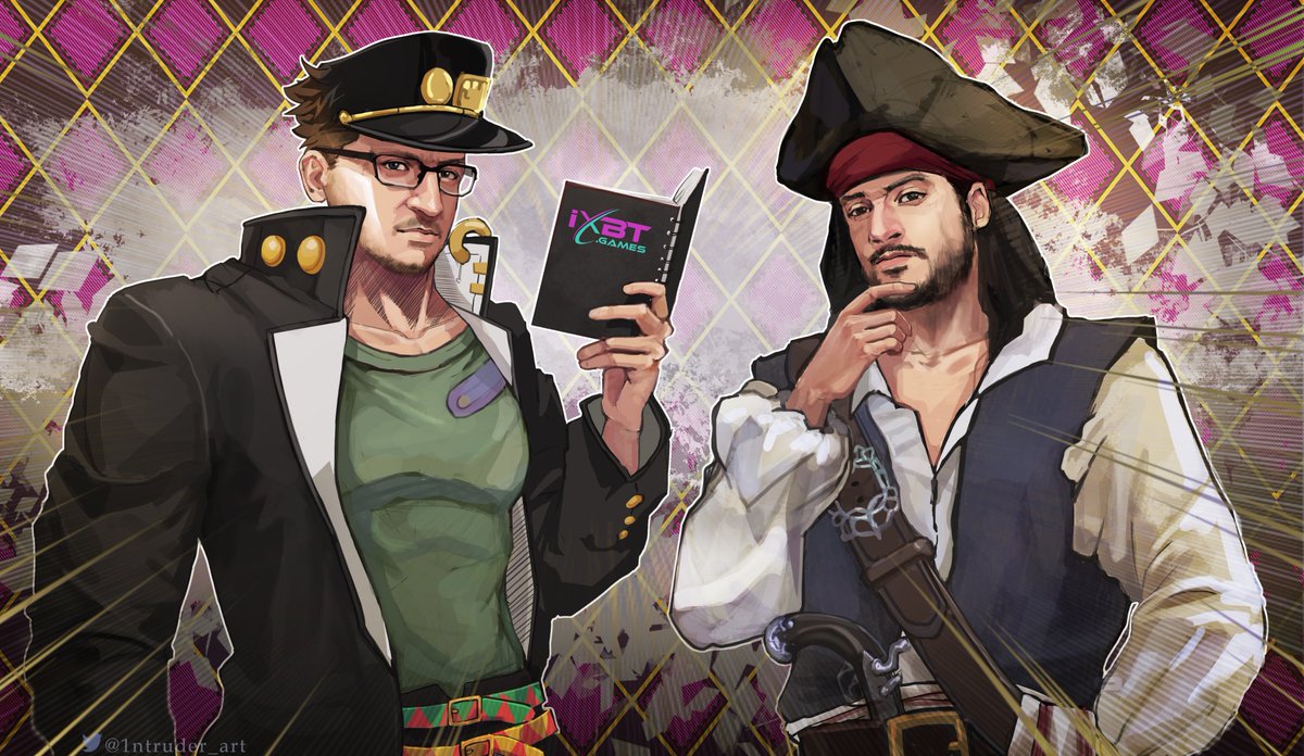 1ntruder_art's tweet photo. had some fun drawing these guys from ixbt channel on youtube
#ixbt #pirate #drawing #ArtistOnTwitter #artist #DigitalArtist #jojo #JOTARO #portrait #artshare #unknownartist https://t.co/5fot2Tj7F5
