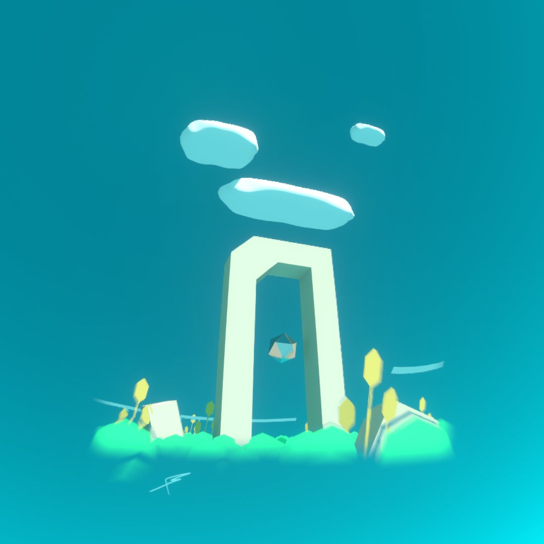 artbydents's tweet photo. Here's a frame from 'Gate' as an offering to the twitter compression gods. 
#blendernpr #blendereevee #blender3d #gamedev https://t.co/LaA2K5PieT