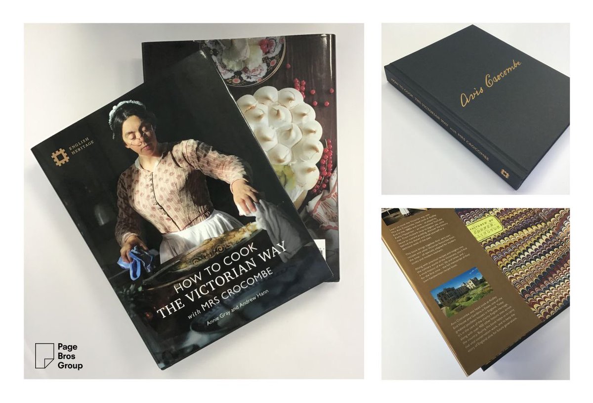 We are thrilled with this #hardback cookbook we recently produced for <a href="/EnglishHeritage/">English Heritage</a> inspired by the handwritten recipe book of 1880’s cook Avis Crocombe. To enhance its high-quality finish, we’ve used Bronze #metallic ink on the dust jacket which is matched to the cover foil.