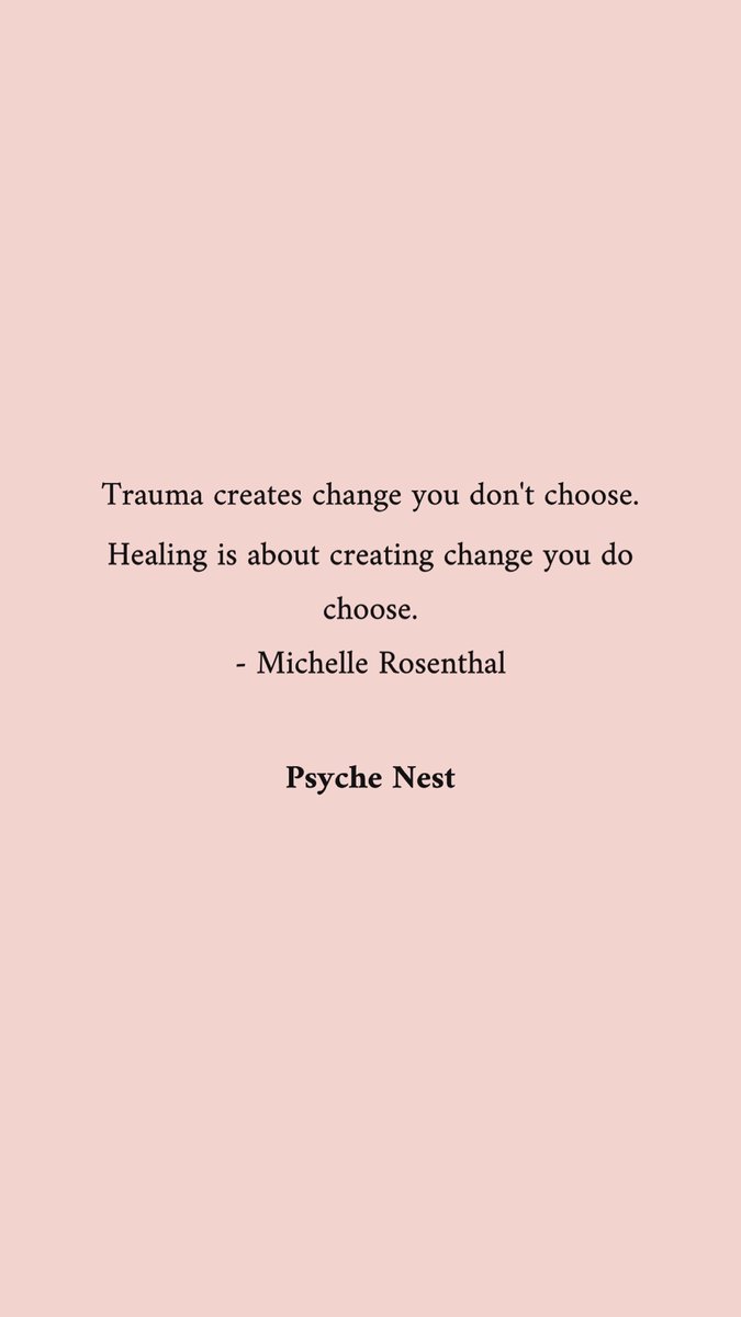 PsycheNest's tweet photo. You may not be in control of the trauma you experience, but you are certainly in control of the healing. You get to choose what happens next. You are in charge!
#MentalHealth #MentalHealthAwareness #MentalHealthMatters #Trauma #Healing #PsycheNest https://t.co/dPM4It5pDU