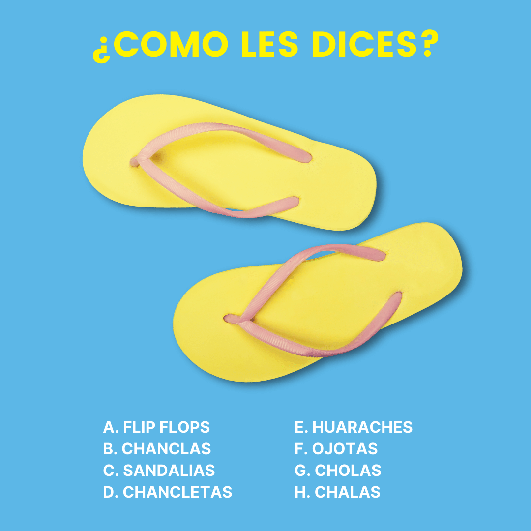 AlamoLAC's tweet photo. ¡El calzado de vacaciones más popular! Pero, ¿cómo los llamas de donde eres? https://t.co/gj9Pb0gGsX