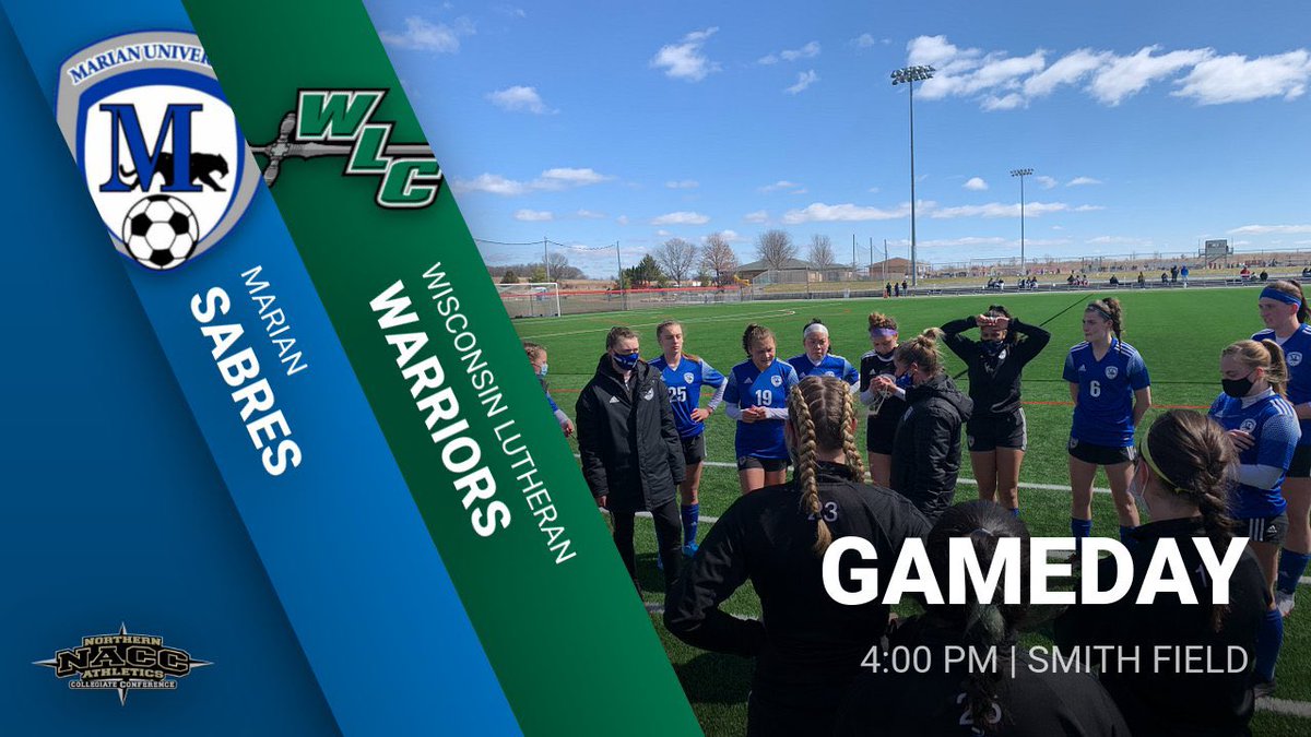 MarianWSoccer's tweet photo. GAMEDAY! #EveryPlay #EveryDay
🆚 Wisconsin Lutheran  
⏰ 4:00 PM 
📍Fond du Lac, Wisconsin
💻 https://t.co/FSA8hPOQkv
📊 https://t.co/c4h91CRPuK https://t.co/QAOPEJ4EhQ