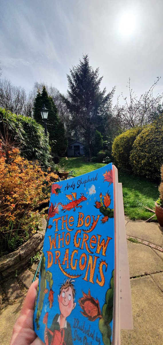 Class5CB's tweet photo. I hope everyone is enjoying the glorious weather! I'm currently hooked on @andyjshepherd 'The Boy Who Grew Dragons'! I can not wait to read this to the children next half term as part of our We are Scientists topic. They will love it! #readingforpleasure #andyshepherd https://t.co/Nx6URGKPjv