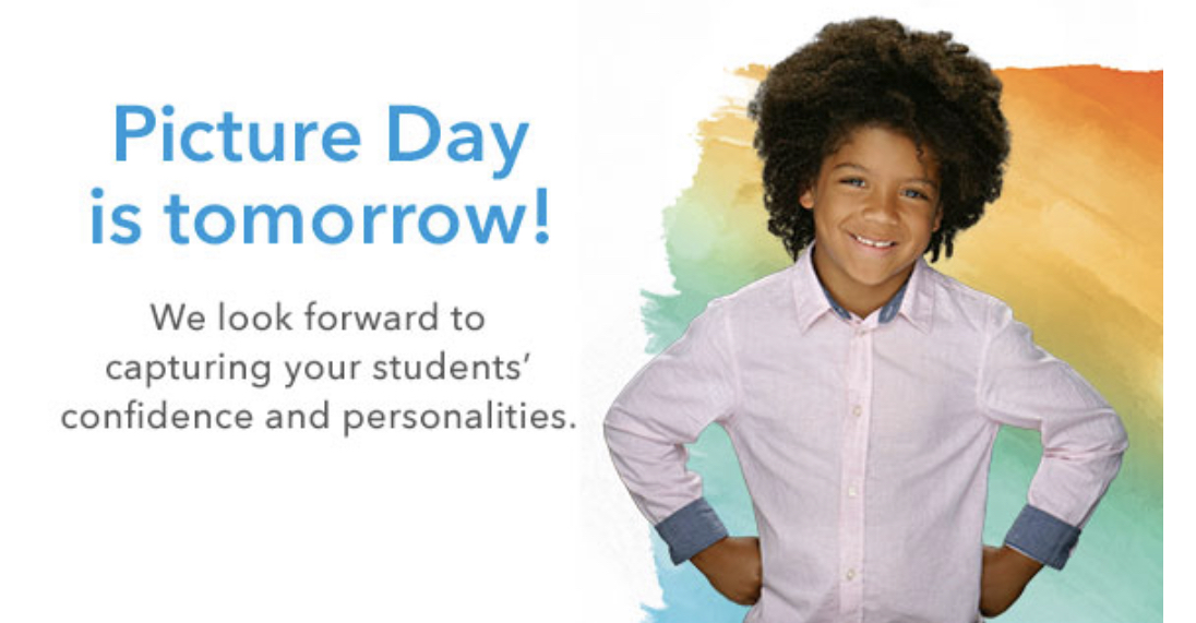 CampbellEarlyC1's tweet photo. Picture Day is tomorrow! 

Make sure to return forms to school OR fill out the online form here: https://t.co/sZQ9DkdtlB 

Picture Day ID: EVTJZ9ZSJ https://t.co/0i9JxHj1jD