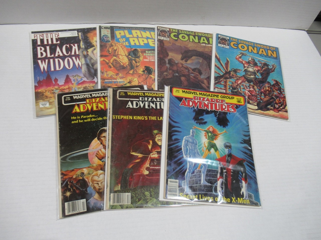 b2pcollect's tweet image. The #70s brought about a minor craze of black &amp;amp; white #ComicMagazines that could tell adult-oriented stories without #ComicsCodeAuthority butting in. #Marvel jumped on the trend with Curtis Magazines like these VG- to VF specimens! #ComicAuction

Bid Here: ow.ly/6qvt50E8EoZ