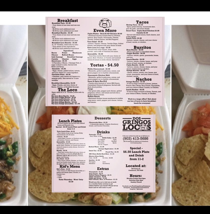 dos_food's tweet photo. Call 903-413-5686 for pick up or delivery https://t.co/RNsCz4XMgw