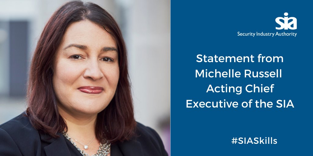 Michelle Russell, Acting Chief Executive of the SIA, marks the introduction of the changes to training for SIA licences. The statement confirms the changes, the context behind their introduction and their importance in public protection.
bit.ly/31ze4qv #SIASkills