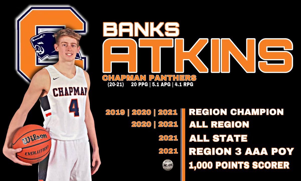 Banks__Atkins's tweet photo. Thankful for the past four years at Chapman. Couldn’t ask for a better group of coaches or teammates. *Region Stats listed. https://t.co/zwBiP0T3Rz