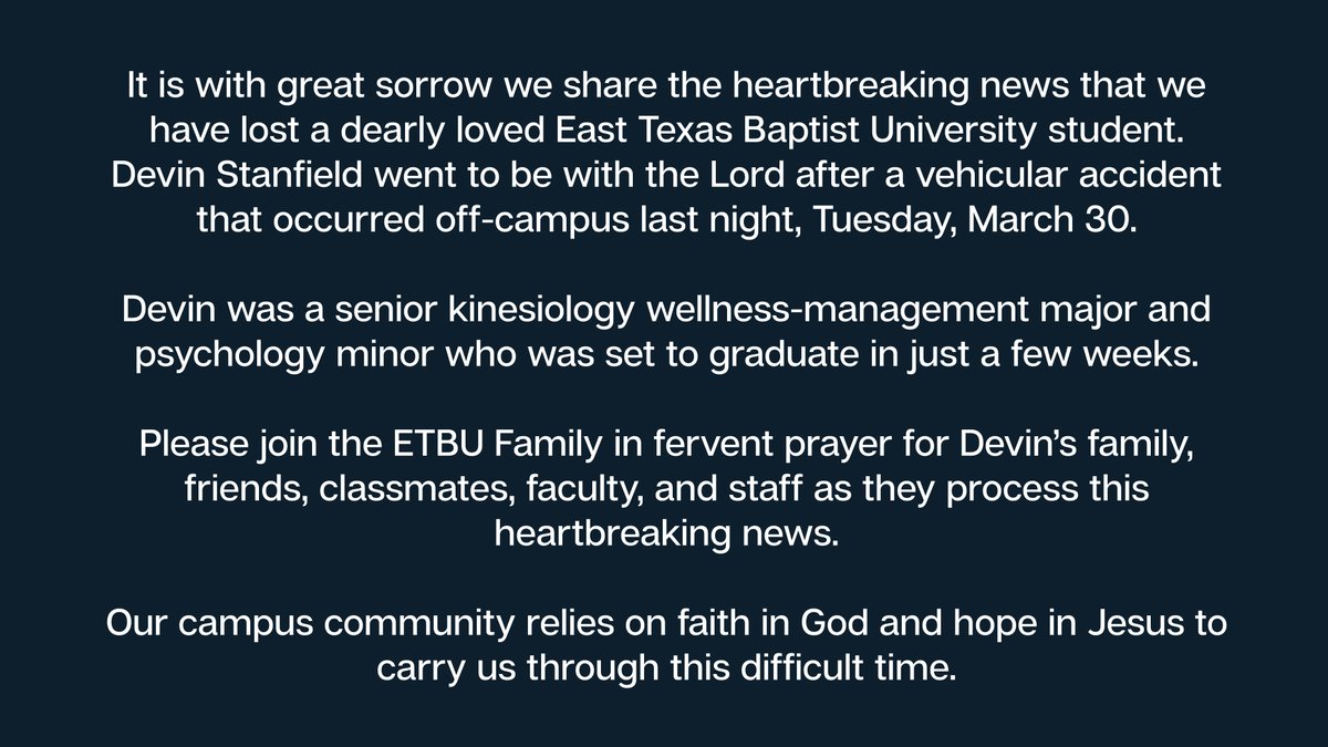 East Texas Baptist University (@etbu) on Twitter photo 