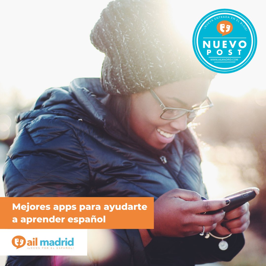 AILMadrid's tweet photo. Seguro que alguna vez has buscado apps para mejorar tu español. En nuestro artículo te hablamos de nuestras apps favoritas para complementar tu curso de español.
https://t.co/VFxt8IMVvZ
#apps #learnspanish #duolingo #babbel #drops #memrise #50languages https://t.co/W046EdDZXP