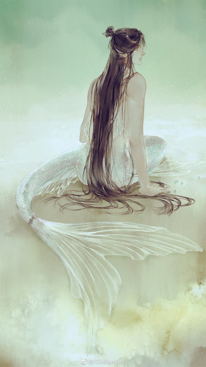hualianful's tweet photo. I really think that starember's merman xie lian and pirate king hua cheng should meet 😳 https://t.co/PpsWs9Xvfi