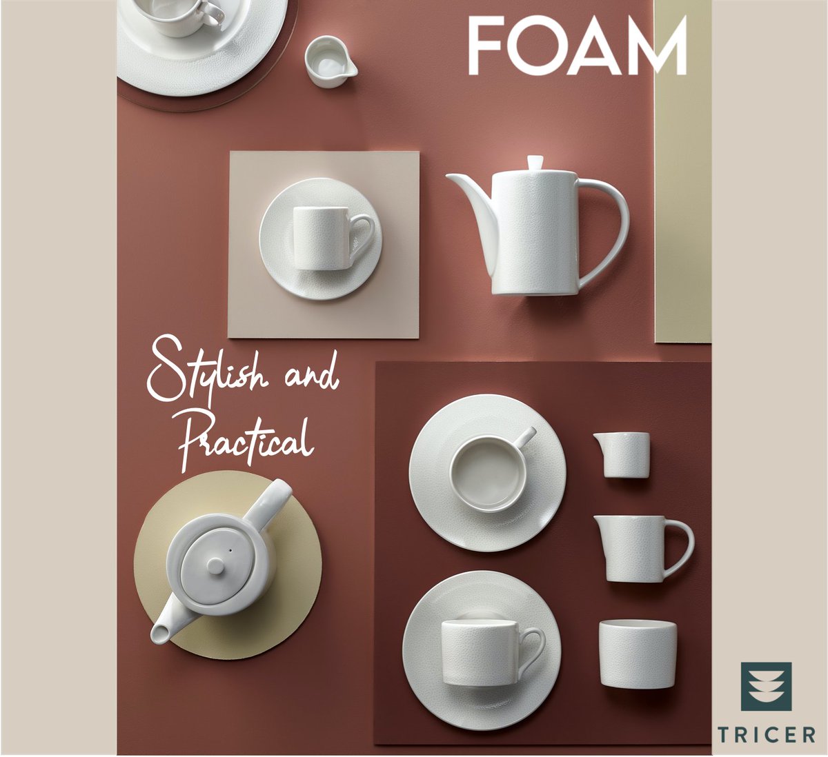 LtdTricer's tweet photo. Shop Foam Now this Easter! Up to 75% off Original RSP! - https://t.co/mg09B3QGYJ
Both stylish and practical, the textural finish of Foam adds a further dimension when presenting your dish.
#tricer #Foam #Dudson #easter #eastershop #Shoponline #tableware #ceramics #pottery https://t.co/CXsiIlrFn4