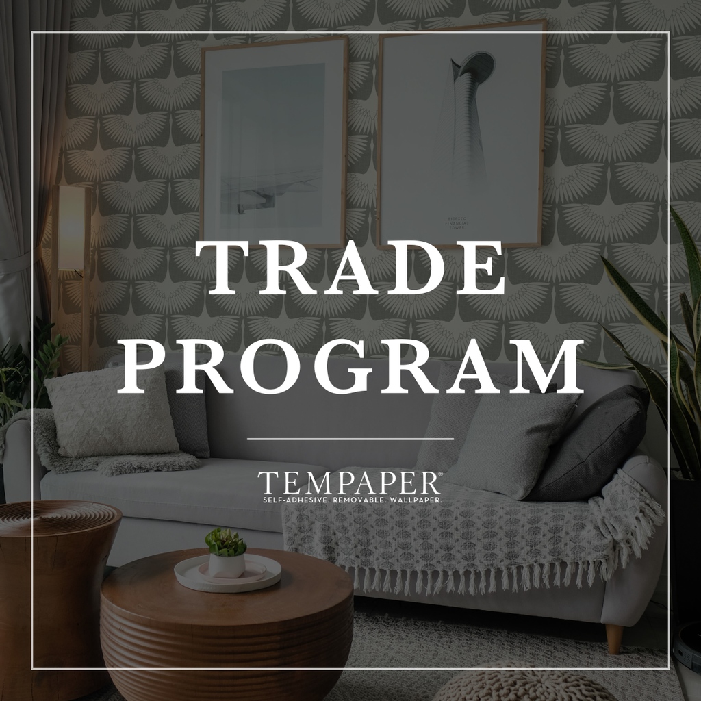 Are you a designer looking to join our Trade Program at Tempaper? We are always looking to partner with trade professionals, like you!  tempaper.com/contact-us