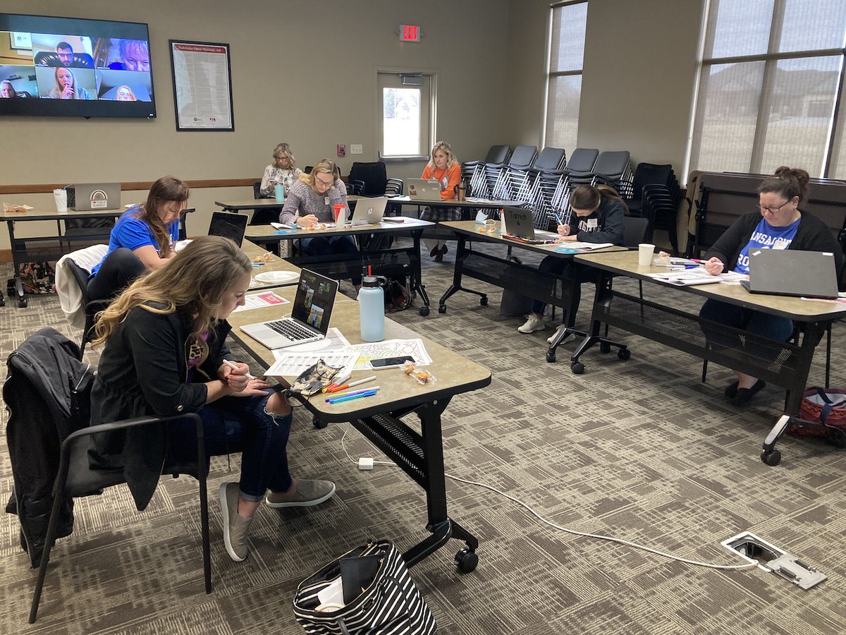 esu9pd's tweet photo. Tuesday was our final day with our 2020-2021 #esu9 New Teachers! During our final #letsgetcooking session we began with a dash of what they needed, then offered self care tips, sprinkled in some tech hacks and ended the day with a team building activity. #teachlearngrow https://t.co/Mh556HlqqB