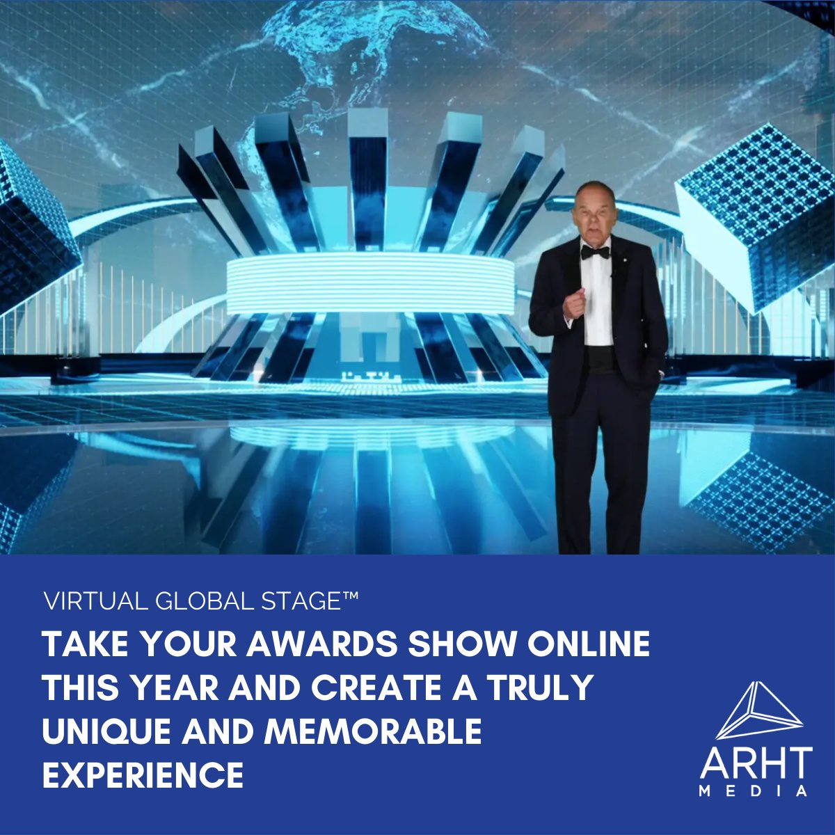 arht_tech's tweet photo. So far this year Award Shows have gone online rather than risk a large in-person gathering.  Use our #VirtualGlobalStage to create a unique online experience that will resonate with your audience.  

Contact us to learn more: https://t.co/4YOQ53wJ2X https://t.co/MiLSDWJYbd