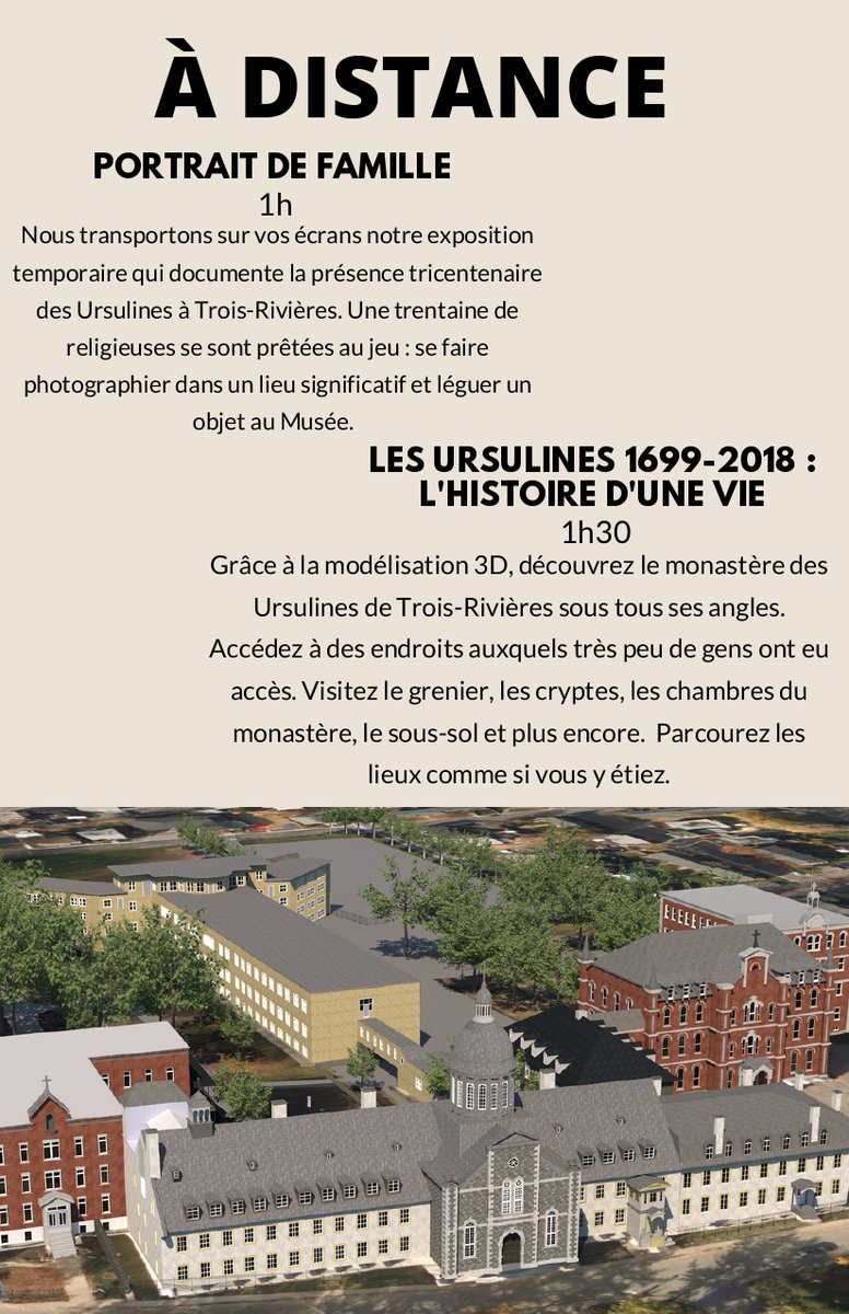 museeursulines's tweet photo. Vous voulez en savoir plus sur les Ursulines de Trois-Rivières ? Voici notre programmation pour les aînés 2021 avec trois formules possibles* : Chez nous, chez vous ou à distance ! #musee #ursulines #histoire #troisrivieres https://t.co/lKFbpfpEo8