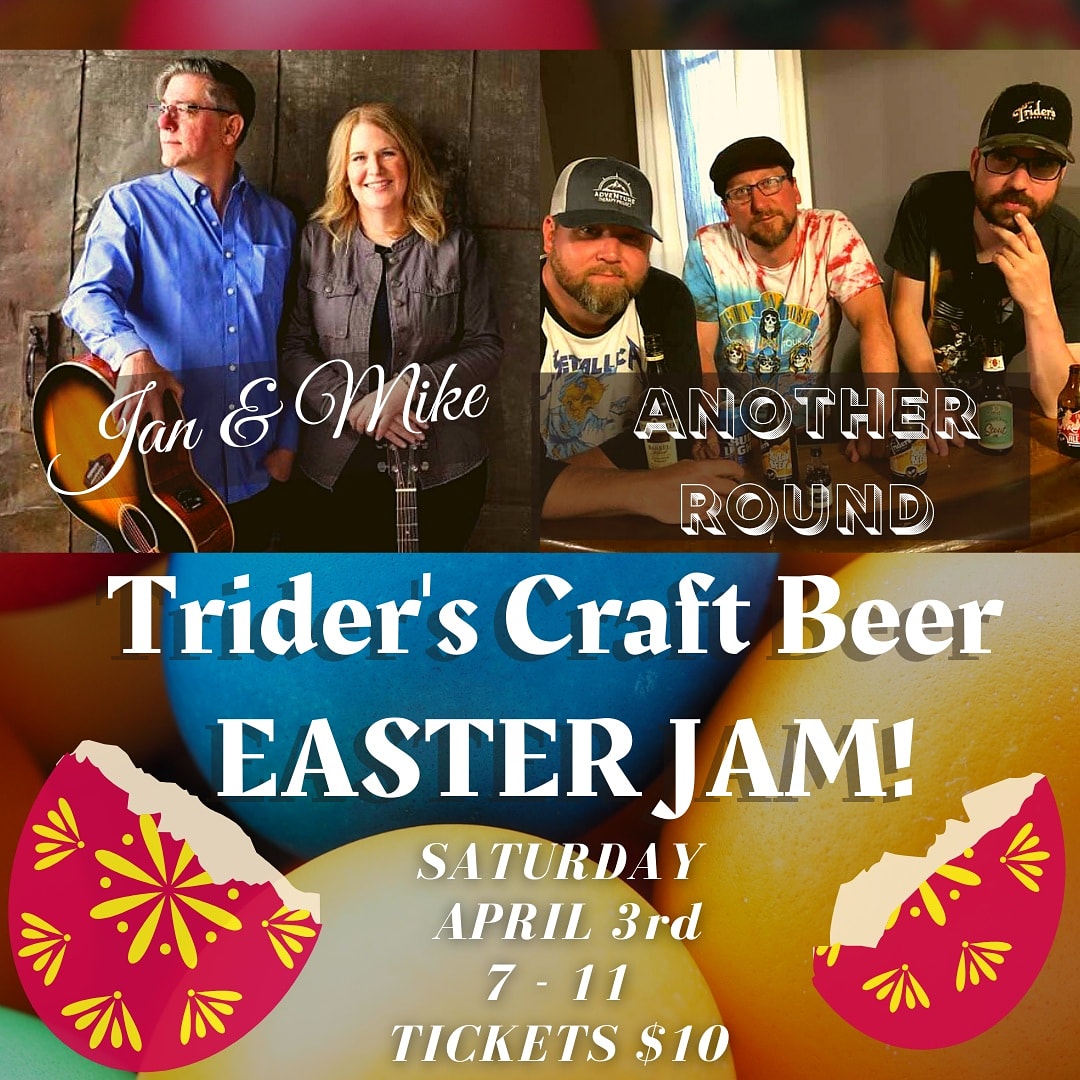Tickets can be purchased at the brewery before Saturday! Come celebrate Easter with us, enjoying live music and great beer. And drink specials during the event!🍻🐰🥕🍫