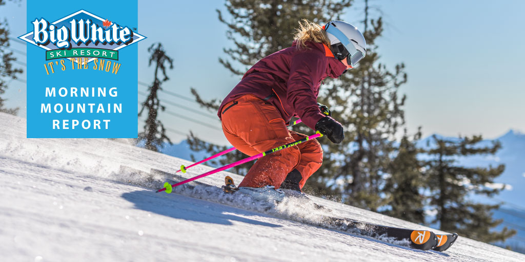BigWhite's tweet photo. Wednesday, March 31

☃️ I 2 cm of new snow in the last 24 hours https://t.co/yUcbM0Bv0W
⚠️ I High of -4 ℃ https://t.co/oVGS0Fl5Vr
⛷ I 10 lifts, 118 runs open https://t.co/qwAGXyhM8c

📸 @andrewjaybw #bwupdates https://t.co/Vm933bZaL1