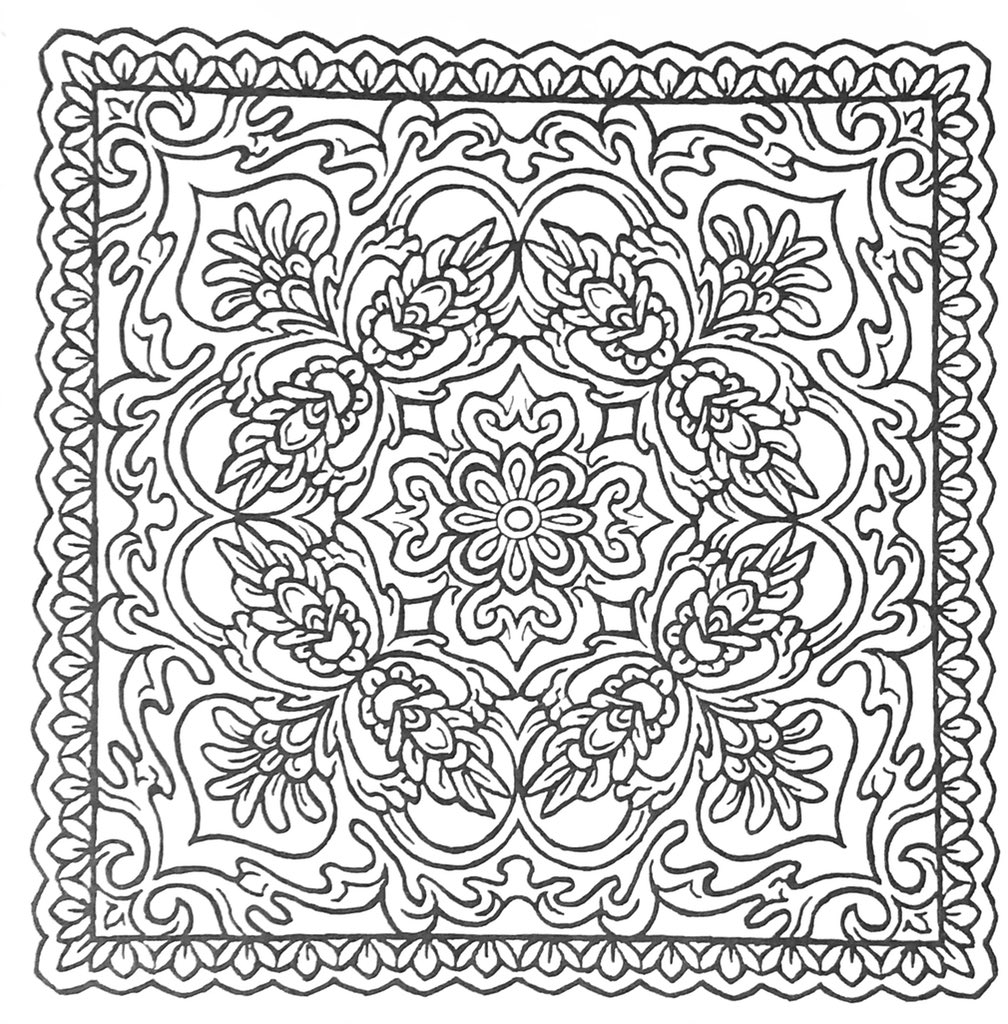 ❤️ Going live in 30 ❤️ mandala morning~ here’s today’s if you want to colour along 🖍