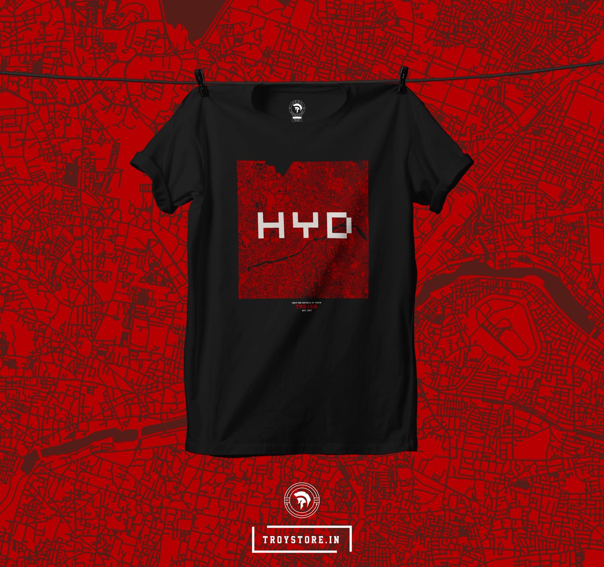troy_store's tweet photo. Hyderabad, a city with passion. There is an underlying emotion in every street of this city which makes you own this city in no time. We want to dedicate this design to the streets of this city. 
The Streets of Hyderabad. 
Shop here : https://t.co/JXJLpHftql https://t.co/QpODksQtHY