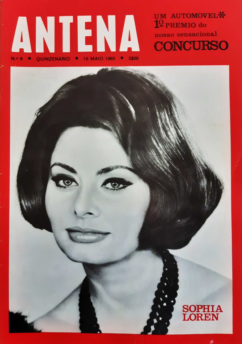 NelsonSanto9's tweet photo. Antena number 6 
#PortugueseMagazine 1965 
#sophialoren on the #cover
Inside: #SofiaLoren, #IngridThulin, #GretaGarbo, #OWFischer 
+++More pictures and content: https://t.co/jn16krOIhA +++  #oldmagazine #vintagemagazine
#covermagazine #moviemagazine #magazinecover
#italianactress https://t.co/n2BdHSKkJU