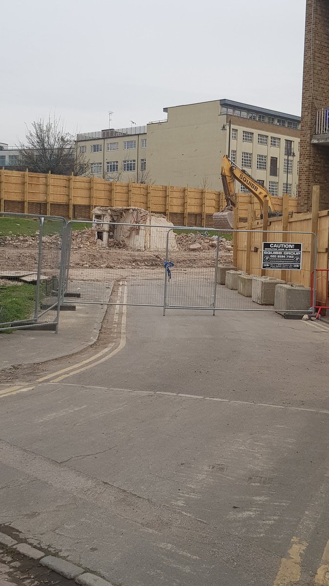 MarianHackney's tweet photo. The weather's turned nice but the demolition goes on at @hackneycouncil 's Marian Court estate AND A FAMILY'S STILL LIVING THERE @RobertAChapman @AnnaSLynch @guynicholson_ Soon it's going to be their block torn down and still no suitable alternative. @PhilipGlanville https://t.co/QtO47uvozJ