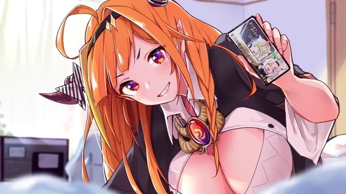 #みかじ絵 
ガチ恋ルートAfter story⑤
げぼかわワイフに起こされる朝
「起きろぉ!後、100万円な」 