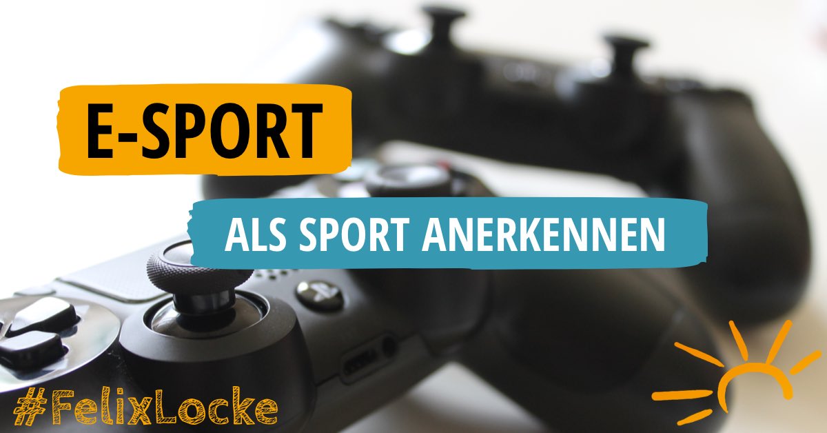 Wir wollen die insbesondere bei Kindern und Jugendlichen beliebten E-Sport-Aktivitäten als #Sport anerkennen und entsprechend fördern.

#esports #starkeMitte #einDeutschlandfürAlle #füreinnachhaltigesDeutschland #wk246 #FelixLocke #Xbox #Playstation #FREIEWÄHLER #fwbtw21 #btw