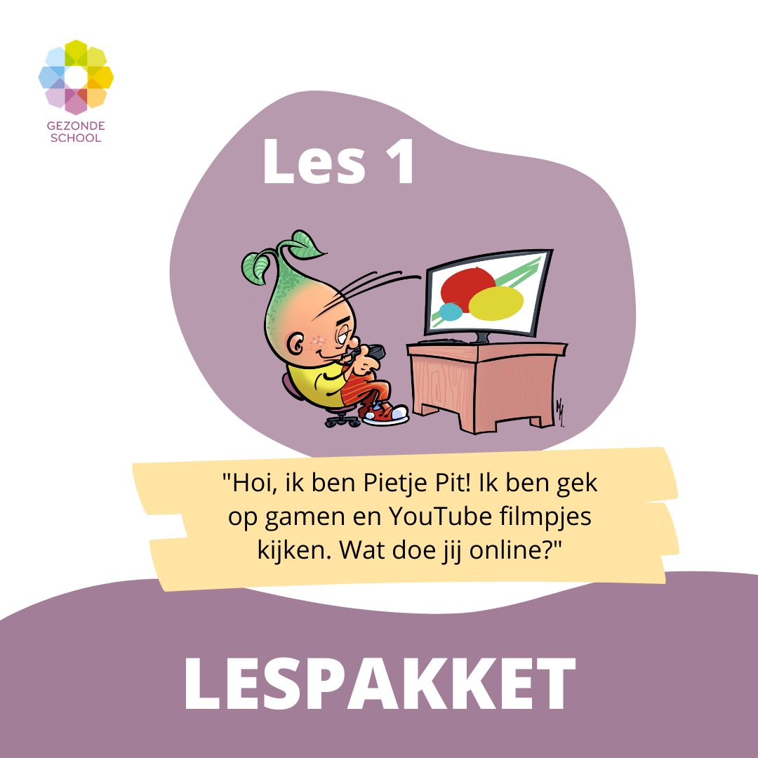 LES 1
Pietje Pit! neemt de kinderen mee in herkenbare situaties. Zo is hij gek op gamen, maar vindt zijn moeder dat niet zo chill. 
.
👉 Ga naar zitmetpit.nl/aanbieding-voo…
.
#zitmetpit #gezondeschool #wieblie