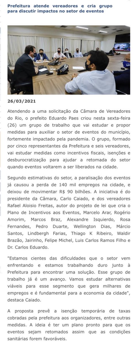 FelipeMichelRJ's tweet photo. O setor de eventos é fundamental para nossa cidade! As restrições já trouxeram uma perda de 140 mil empregos e R$ 90 bilhões! Temos que ter responsabilidade; estudar soluções para o atual momento e pensar na futura retomada do setor!
#FelipeMichel
#RiodeJaneiro
#eventosrj https://t.co/9ELlKUdUgu