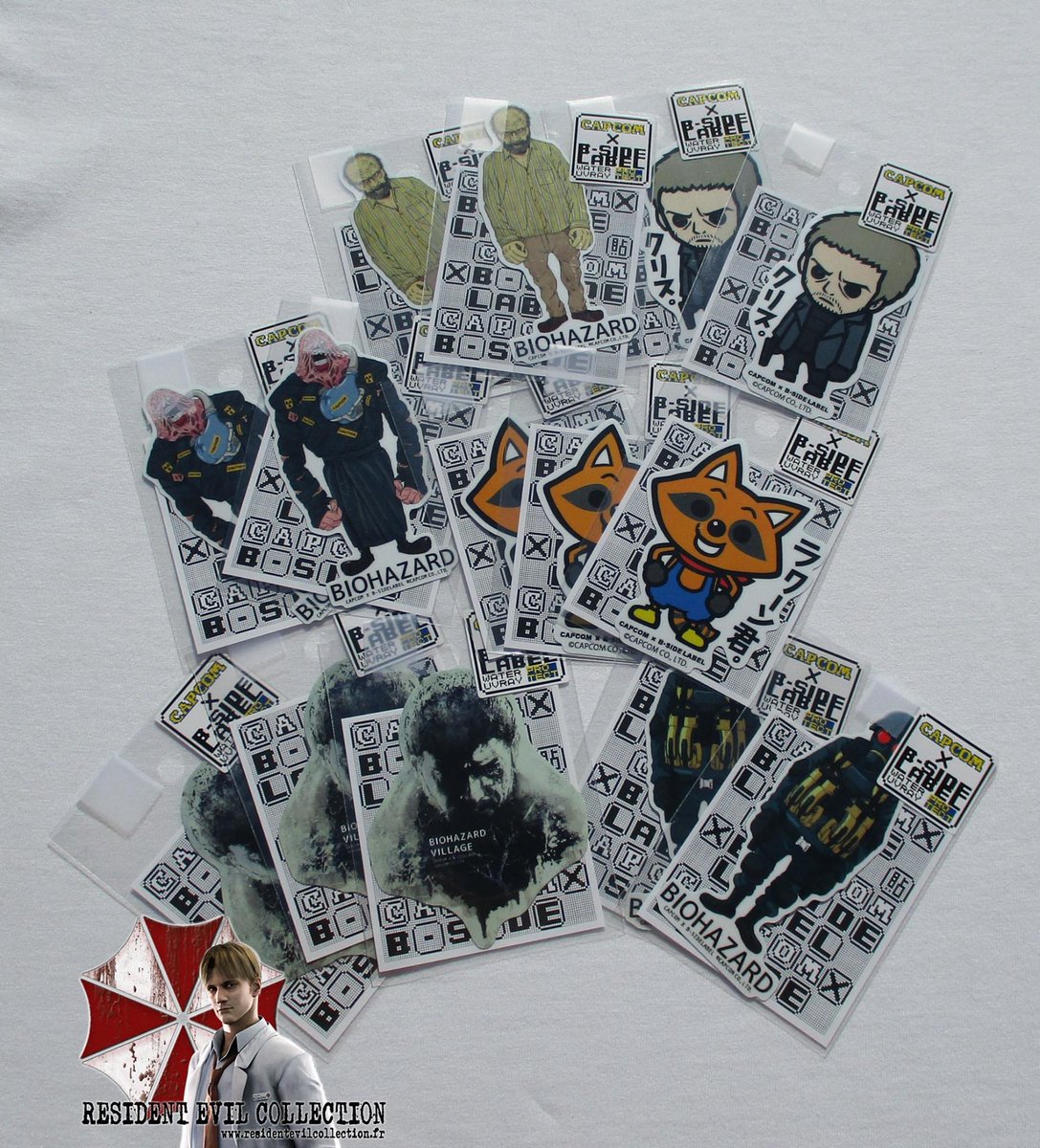 REcollectionFR's tweet photo. La nouvelle série de stickers de chez B-Side Label  est arrivée !

#biohazard #capcom #residentevil #residentevilcollection #バイオハザード #collection #bsidelabel #sticker #hunk #mrraccoon #jakebaker #nemesis #chrisredfield  #REBHFun #REBH25th https://t.co/ZJOL5tyhrc